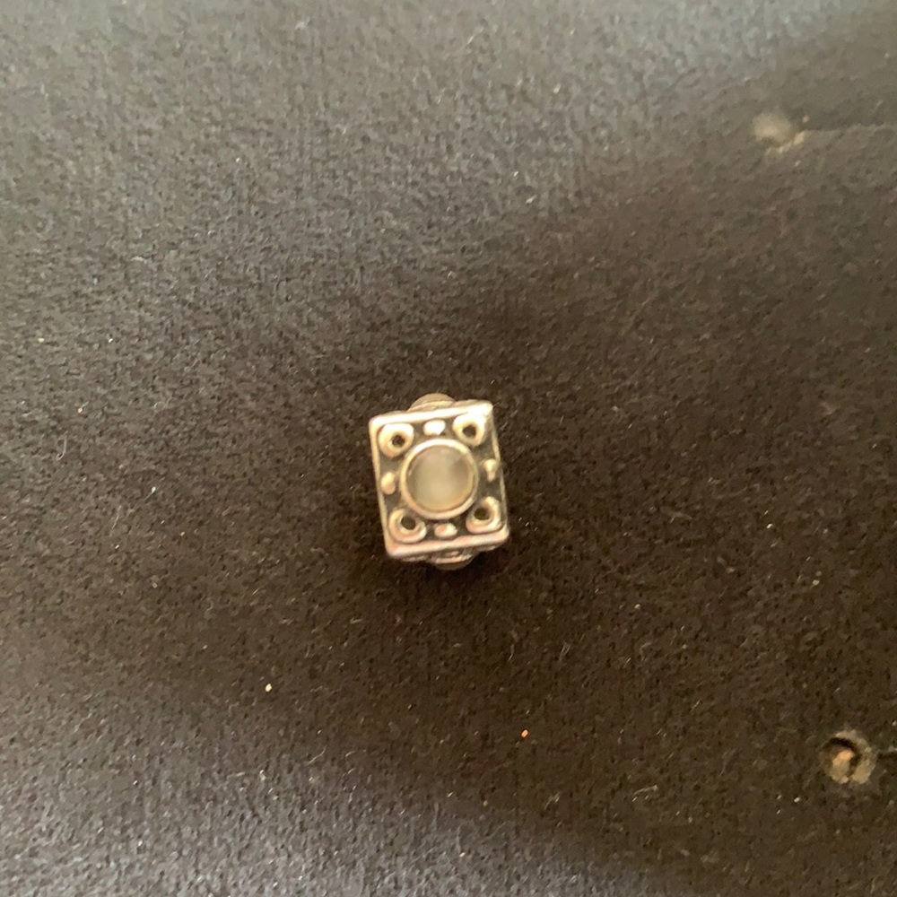 Pandora Charm | Silver and moon gem